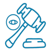 icon depicting attorney litigation services